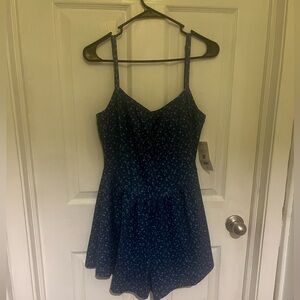 Altar'd State Blue Floral Jumpsuit